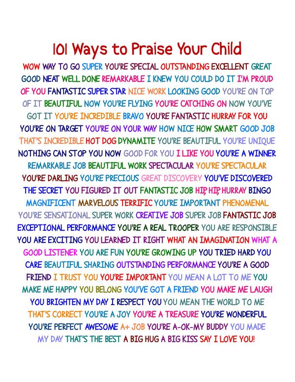 101 Ways to Praise Your Child 